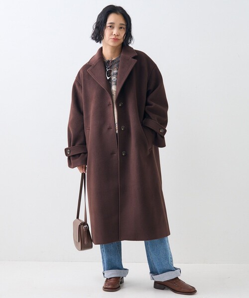 美品 フリークスストア トレンチコート ルーズフィット ステンカラー 