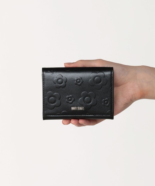 【NEW】マリークワント（MARY QUANT）/デイジーエンボスフロート カードケース MARY QUANT（マリークヮント） カードケース マリークワント デイジー