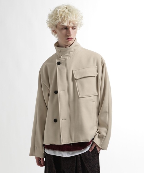 HARE 20SS スタンドブルゾン HARE（ハレ） ブルゾン アウター アシメスタンドブルゾン(HARE) メンズ