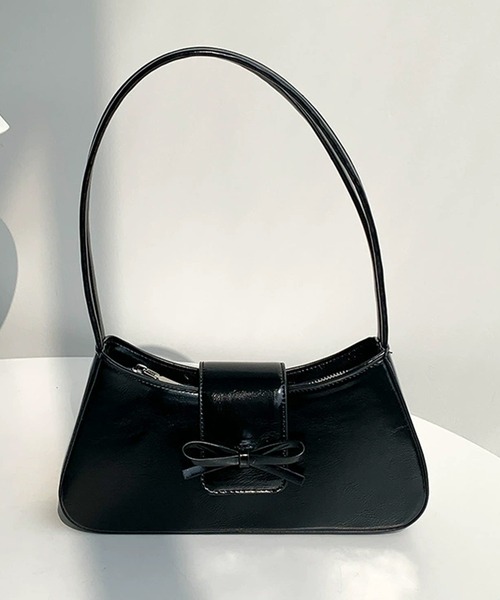 IRADOWL（アイラドール） ハンドバッグ リボンPUレザーハンドバッグ