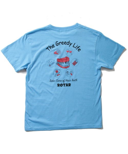 「ROTAR」 半袖Tシャツ SMALL サックスブルー メンズ_画像5