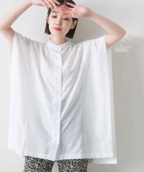「terrace」 半袖ブラウス MEDIUM ブラック レディース_画像3