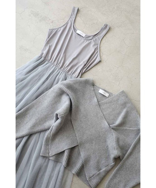 「CAWAII」 コンビワンピース FREE グレー レディース_画像7
