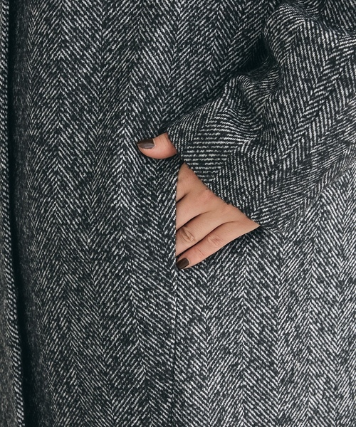 「Green Parks」 「chocol raffine robe」コート FREE ブラック レディース_画像2