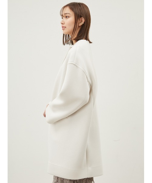 新品 タグ付 Mila Owen ニットノーカラーコート SALE／60%OFF】ノーカラードルマンコート Mila Owen ミラオーウェン