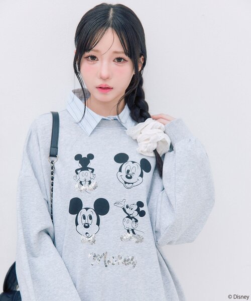 ファンキャップ ジュディ リトシー ディズニー トレーナー スウェット Disney（ディズニー） トレーナー スウェット レディース メンズ