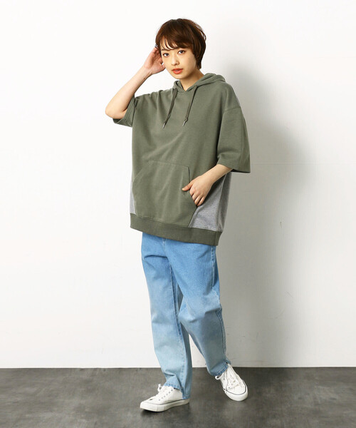 「Purple&Yellow」 半袖Tシャツ SMALL アイボリー メンズ_画像9