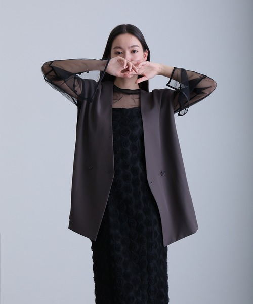 atlo ローズレースペンシルドレス ブラック M 結婚式 パーティードレス atlo（アトロ） パーティードレス ドレス ローズ レース セパレート