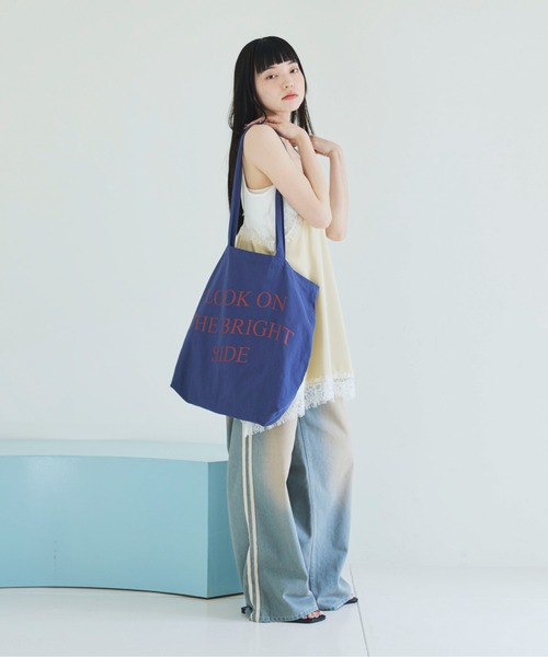 PILIT キャミソール ランダムヘム サテンレースキャミソール