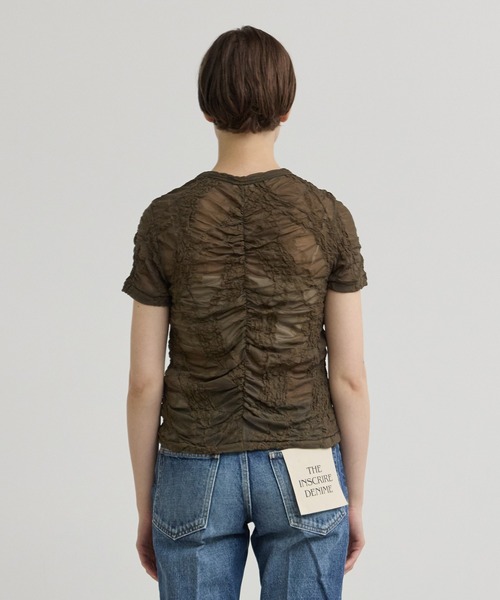 「INSCRIRE」 半袖Tシャツ FREE ブラック レディース_画像5