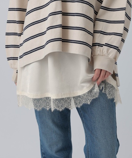 【LEPSIM】レースキャミチュニック LEPSIM｜レースレイヤードキャミチュニック | Rakuten Fashion(楽天
