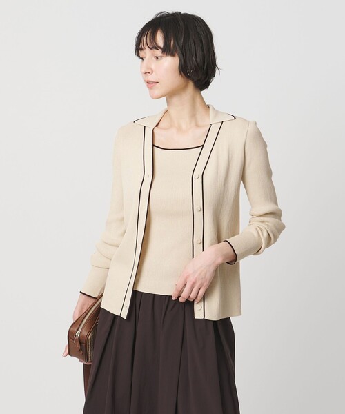 IENAリブカーディガン シップス アローズ アーバンリサーチ ザラ アナイ UNITED ARROWS（ユナイテッドアローズ） カーディガン スキッパー リブ