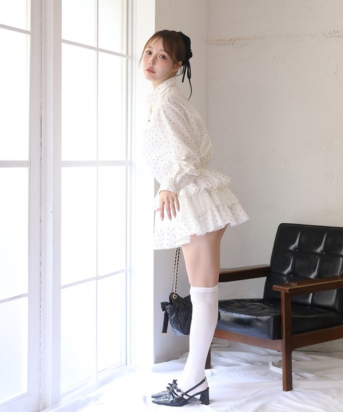 one after another NICE CLAUP シャツワンピース ティアードシャツ