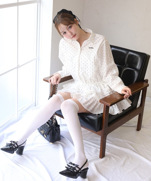 one after another NICE CLAUP シャツワンピース ティアードシャツ