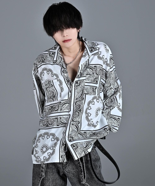 「ADRER」 長袖シャツ LARGE ブラウン メンズ_画像3