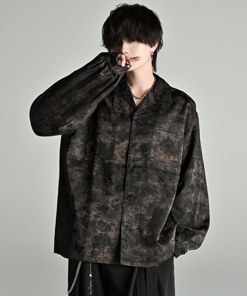 「ADRER」 長袖シャツ LARGE ブラウン メンズ_画像10