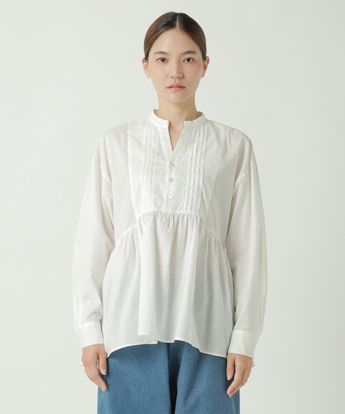 ZUCCa（ズッカ） ブラウス シャツ PICOTUCK LAWN / S レディース