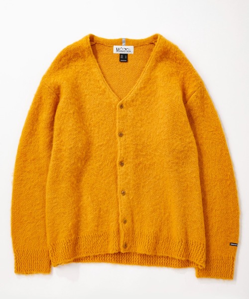 「MANASTASH」 ニットカーディガン X-LARGE モスグリーン メンズ_画像7