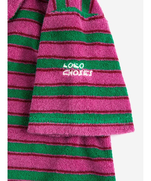 BOBO CHOSES - 衣装 Striped terry cloth polo dress キッズ お子さん服 うしろ帯
