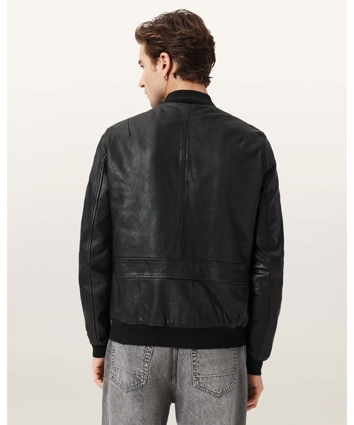 ma1 ma-1 MORTEN LEATHER BOMBER JACKET | MORTEN レザー ボンバー ジャケット メンズの画像