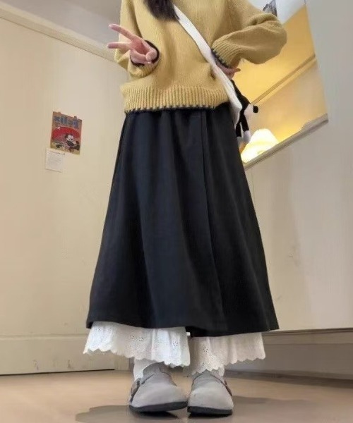 美品！レディースＬサイズ キュロット スカート レディースキュロット : ZOZOTOWN Yahoo!店 - 通販 - Yahoo