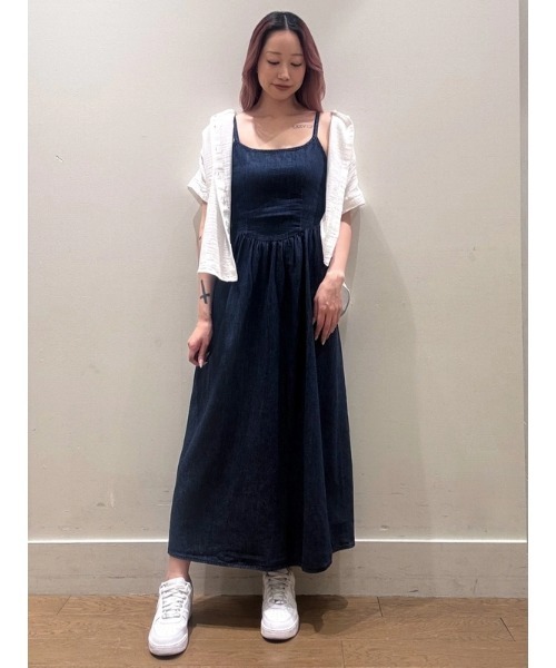 GAP（ギャップ） キャミソールワンピース XX-SMALL インディゴブルー