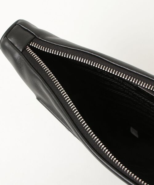 PRADA（プラダ） Leather Prada Triangle pouch ハンドバッグ