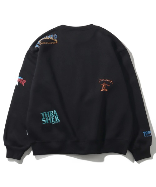 「THRASHER」 スウェットカットソー L ホワイト メンズ_画像5