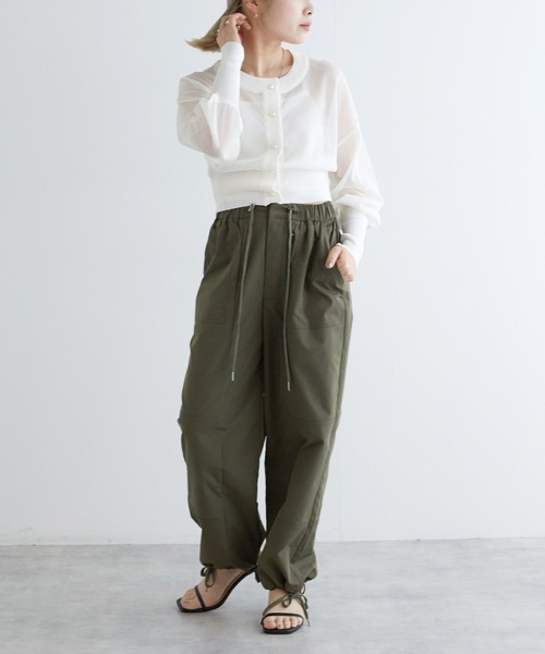 「w closet」 ニットカーディガン FREE オフホワイト レディース_画像2