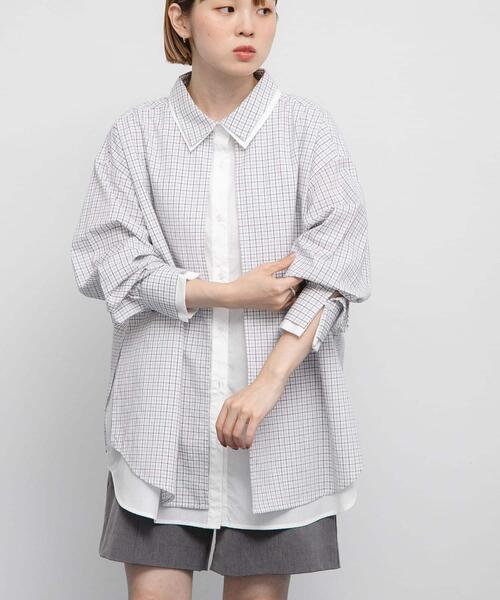 「KBF」 長袖シャツ ONE ブルー系その他 レディース_画像3
