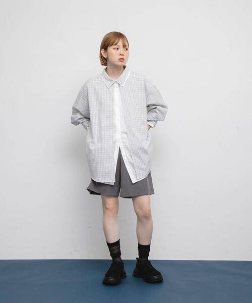 「KBF」 長袖シャツ ONE ブルー系その他 レディース_画像6