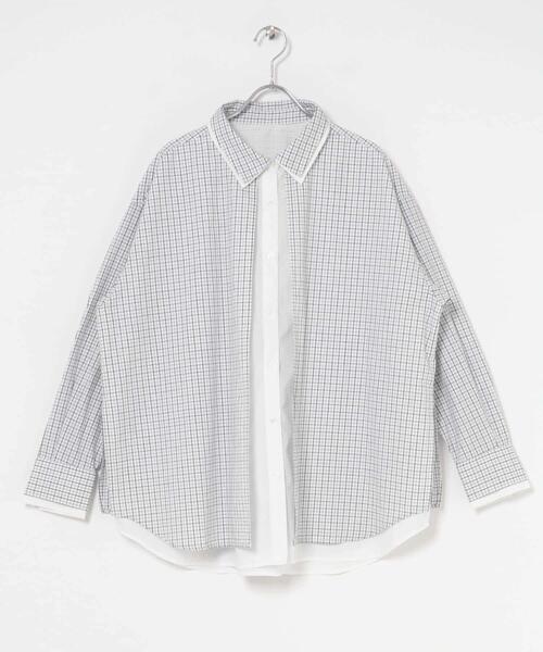 「KBF」 長袖シャツ ONE ブルー系その他 レディース_画像9