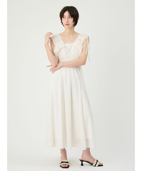 LILY BROWN（リリーブラウン） ワンピース フリンジジャガード