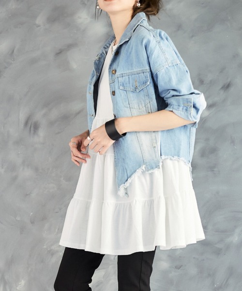 チュニック 大人可愛い 楽ちん 夏のティアードチュニック : ZOZOTOWN