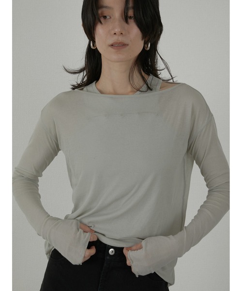 ラポドゥジェム Tシャツ la peau de gem（ラポドゥジェム） tシャツ 「LA PEAU DE GEM」two
