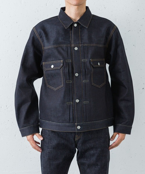 デニムジャケット gジャン MOMOTARO JEANS　#002 STANDARD DENIM JACKET メンズの画像