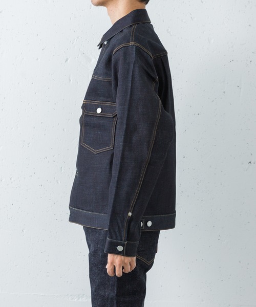 デニムジャケット gジャン MOMOTARO JEANS　#002 STANDARD DENIM JACKET メンズの画像