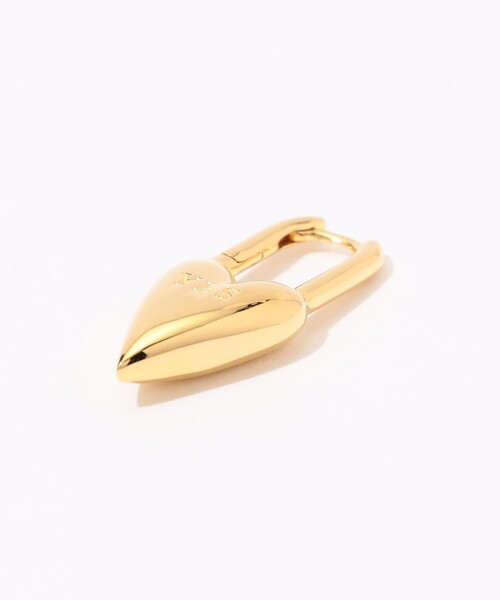 ピアス avgvst Yes-No Heart Lock ゴールド 片耳ピアス レディースの画像