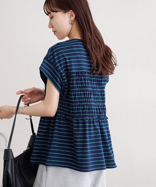 ディスコート　半袖Tシャツ　　※たけし※ Discoat（ディスコート） tシャツ 半袖 ボーダーシャーリングTシャツ