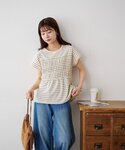 tシャツ 半袖 ボーダーシャーリングTシャツ ...の詳細画像5