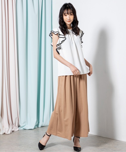 「MILLION CARATS」 イージーパンツ FREE キャメル レディース_画像8