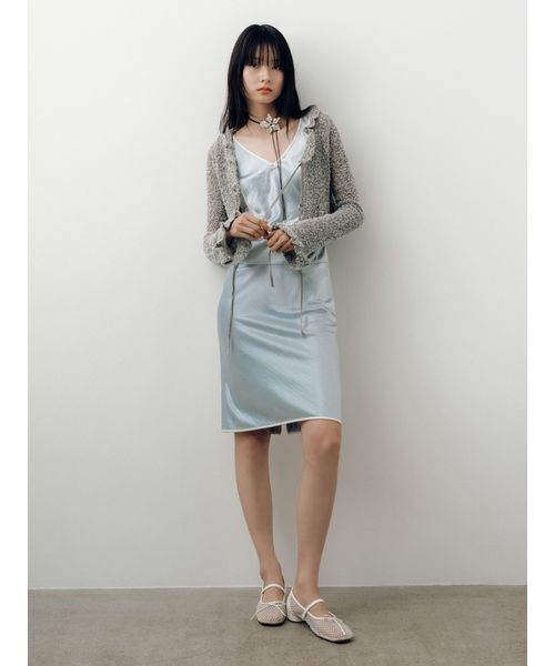 LILY BROWN（リリーブラウン） ワンピース サテンタイトワンピース
