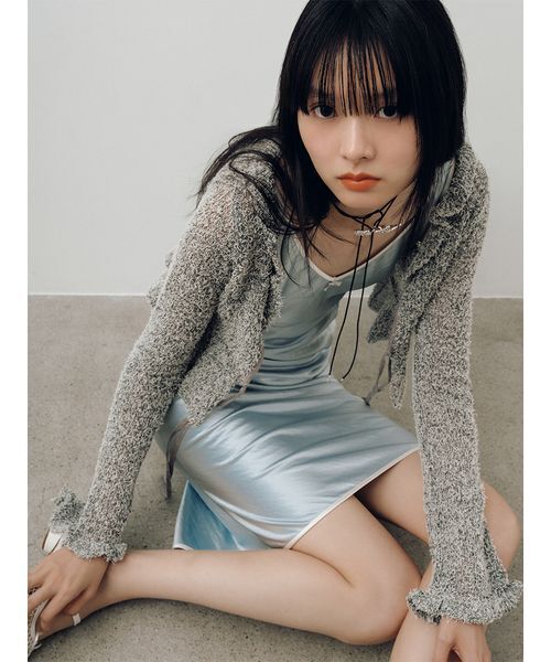 LILY BROWN（リリーブラウン） ワンピース サテンタイトワンピース