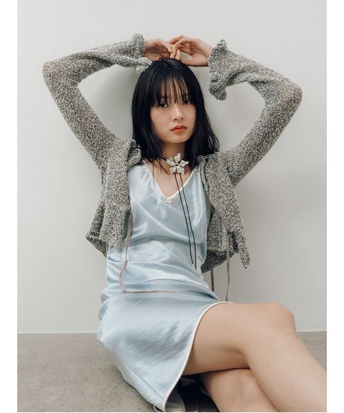 LILY BROWN（リリーブラウン） ワンピース サテンタイトワンピース