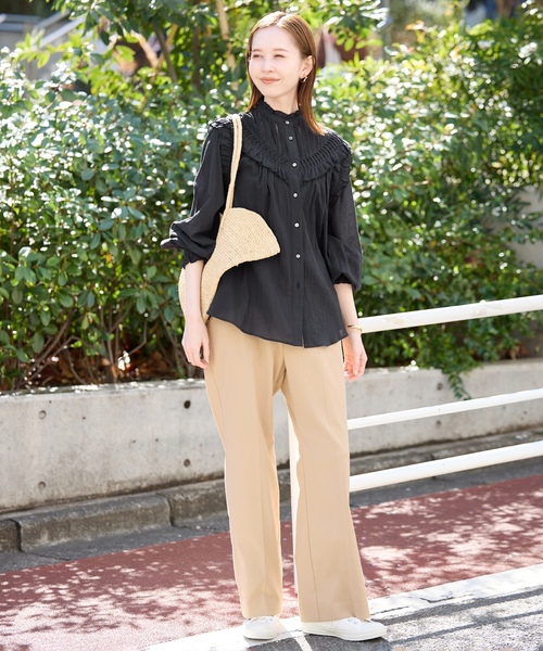 SLOBE IENA（スローブイエナ） 長袖ブラウス FREE ブラック レディース