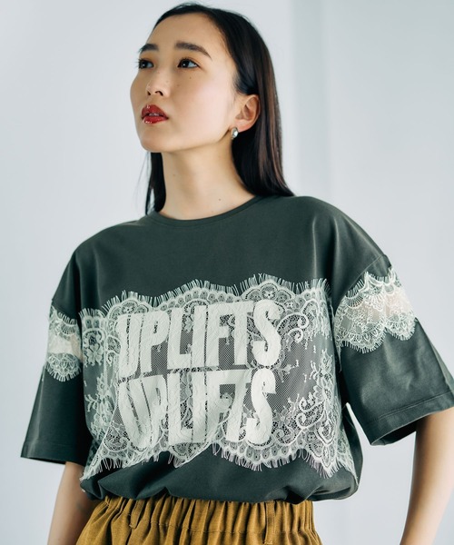 LEPSIM（レプシィム） tシャツ 半袖 ロゴレースT 816575 レディース