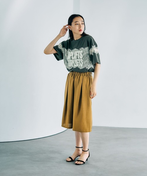 LEPSIM（レプシィム） tシャツ 半袖 ロゴレースT 816575 レディース