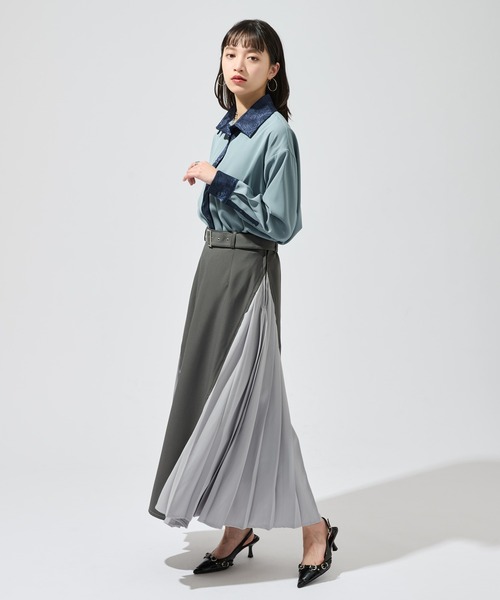 「Ellno de Mavie」 長袖シャツ FREE ブルー レディース_画像7