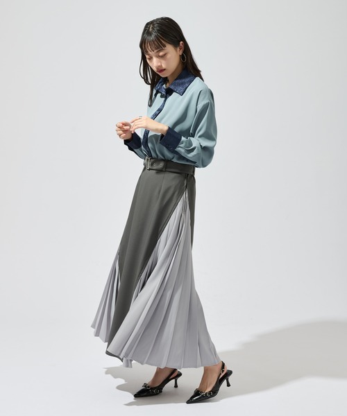 「Ellno de Mavie」 長袖シャツ FREE ブルー レディース_画像8