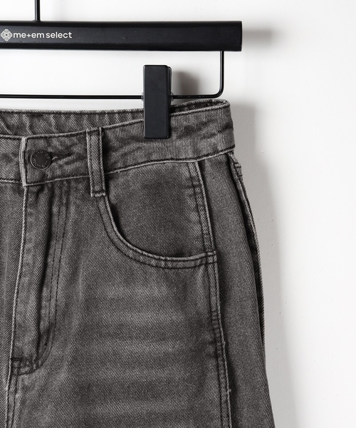 「me+em select」 デニムパンツ SMALL ダークブルー レディース_画像9